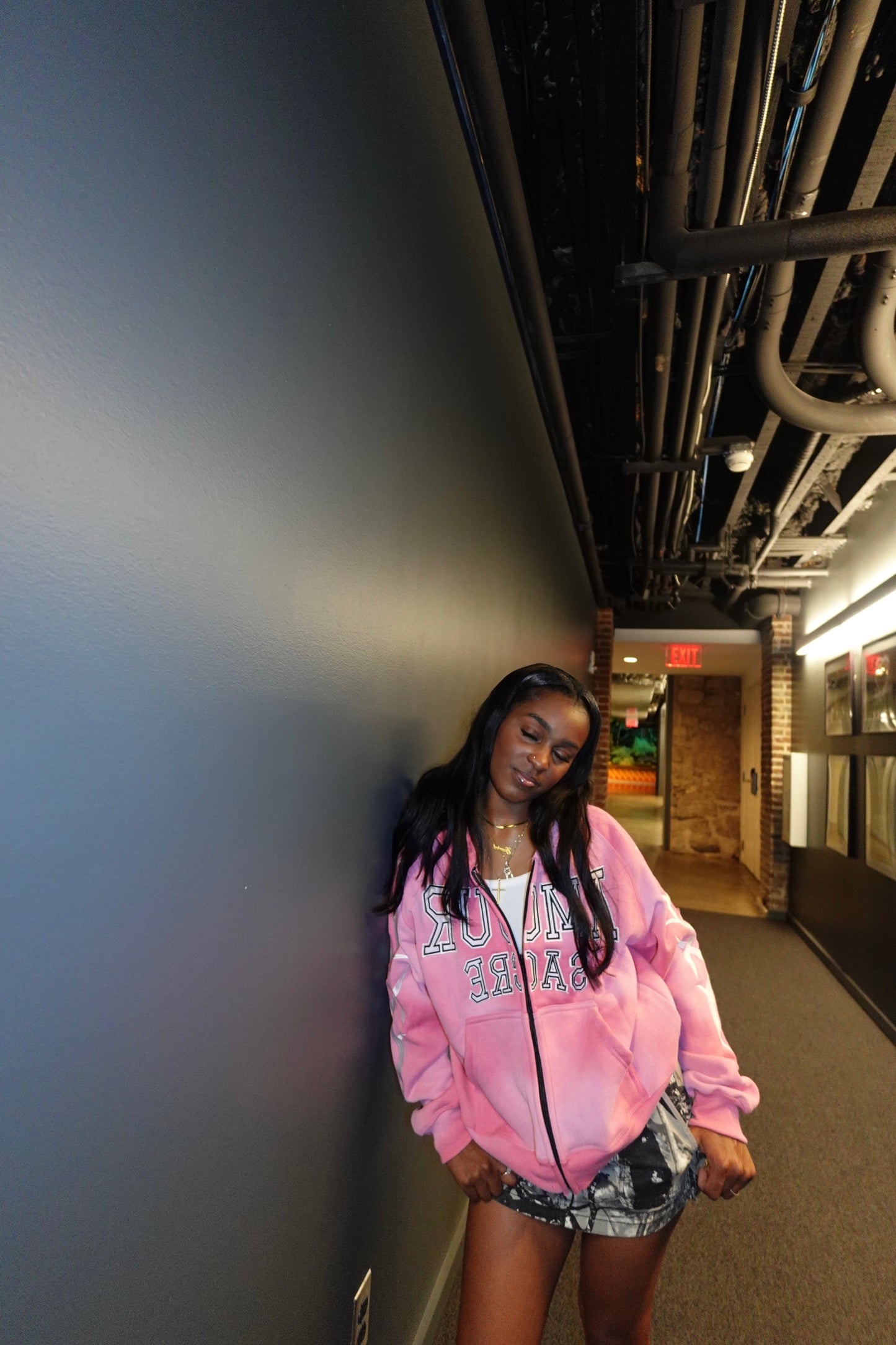 "Pink" Essential Zipup