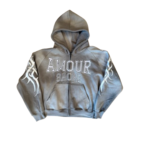 "Grey" Essential Zipup